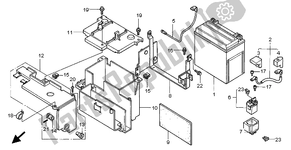 Tutte le parti per il Batteria del Honda VT 750C 1999