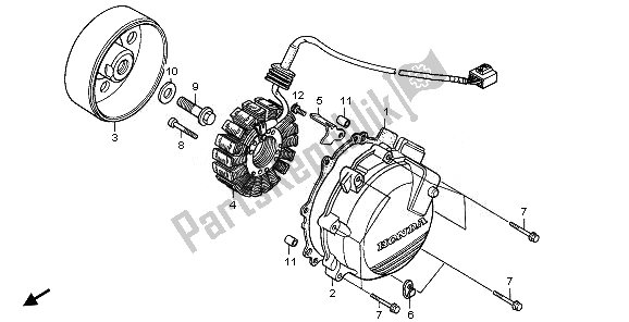 Wszystkie części do Generator Honda VFR 800 2008