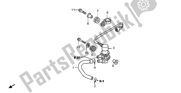 Toutes les pièces pour le électrovanne du Honda FES 125 2010