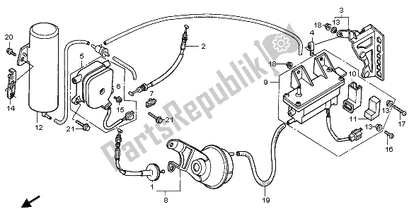 Toutes les pièces pour le Soupape De Croisière du Honda GL 1500A 1995