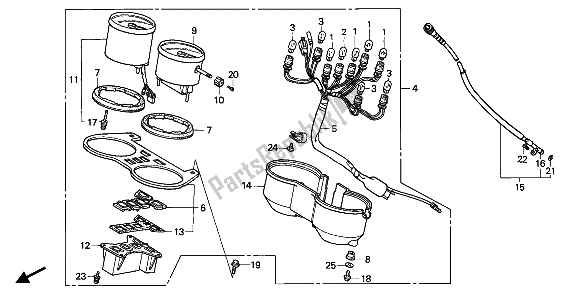 All parts for the Meter of the Honda CB 450S 1986