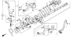 cambiare pedale e pedale del freno e avviare il braccio del motorino di avviamento