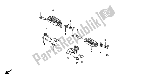 Wszystkie części do Krok Honda CRF 450X 2006