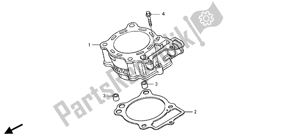 All parts for the Cylinder of the Honda CRF 150R SW 2012