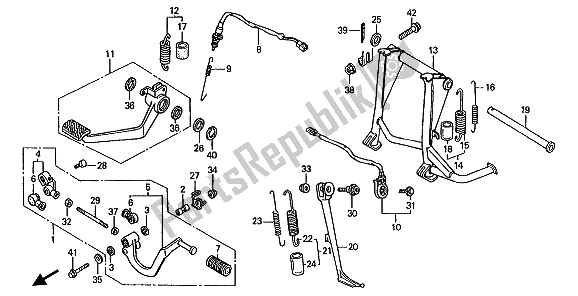 All parts for the Panel & Stand of the Honda ST 1100 1993