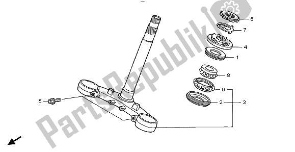 Toutes les pièces pour le Potence De Direction du Honda VFR 800A 2003