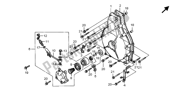 Toutes les pièces pour le Couvercle D'embrayage du Honda GL 1500 SE 1996