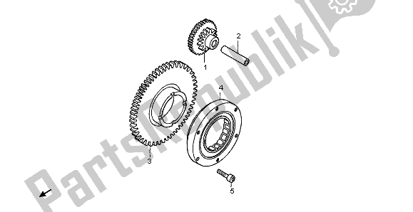 Todas las partes para Embrague De Arranque de Honda CBF 600N 2006