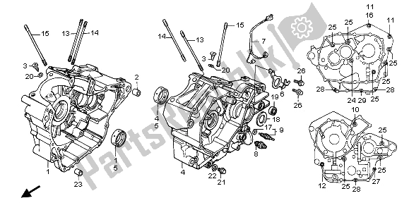 Todas las partes para Caja Del Cigüeñal de Honda VT 600C 1995