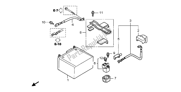 Tutte le parti per il Batteria del Honda PES 125 2009