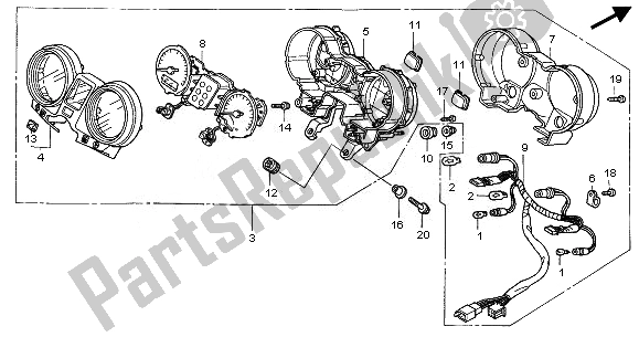 Wszystkie części do Metr (kmh) Honda CBF 500A 2008