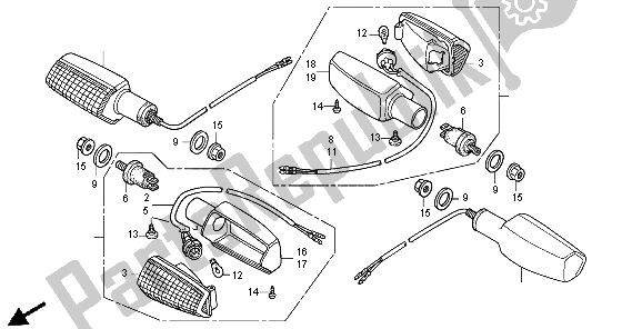 Tutte le parti per il Winker del Honda XR 125L 2004