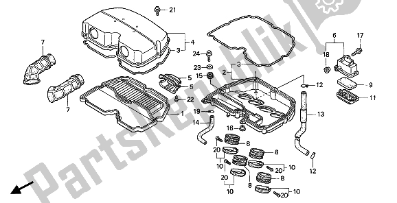 Todas as partes de Filtro De Ar do Honda CBR 900 RR 1994