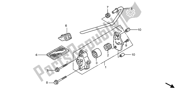 Toutes les pièces pour le La Pompe à Huile du Honda XL 125V 2009