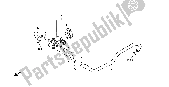 Alle onderdelen voor de Injectie Regelklep van de Honda CBF 600 NA 2009