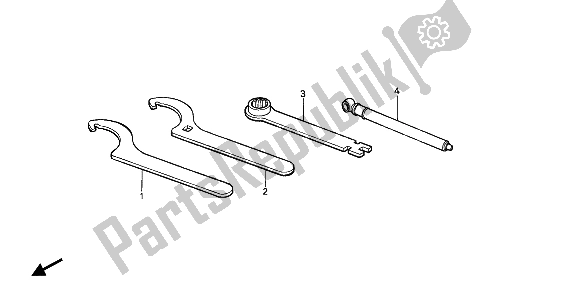 Todas las partes para Herramientas de Honda CR 80R 1988