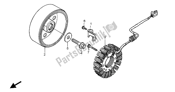 Tutte le parti per il Generatore del Honda CBR 1100 XX 2002