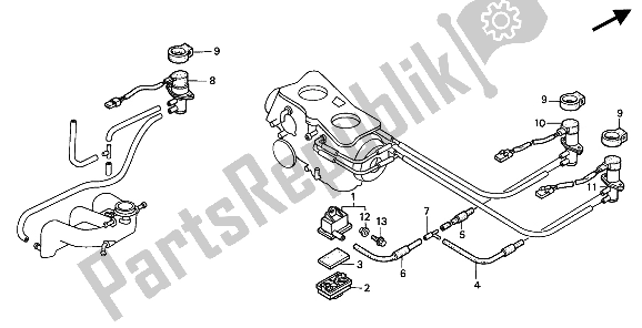 Tutte le parti per il Valvola Solenoide del Honda GL 1500 SE 1994