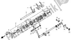 tambour de changement et fourchette de changement