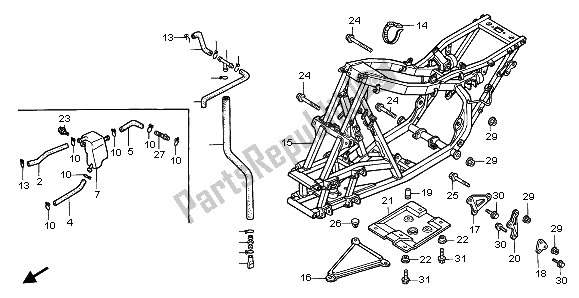 Todas las partes para Cuerpo Del Marco de Honda TRX 300 EX Fourtrax 2000