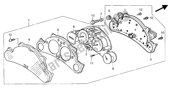 Wszystkie części do Metr (kmh) Honda CBF 600 SA 2004