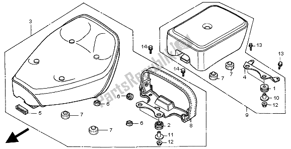 Wszystkie części do Siedzenie Honda CMX 250C 1999