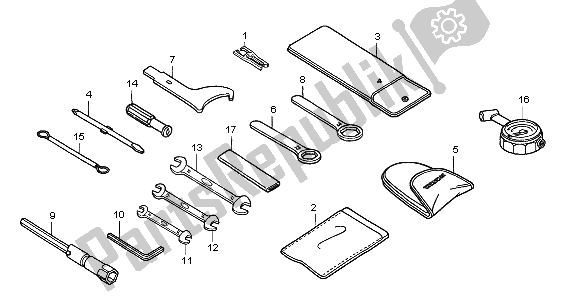 Wszystkie części do Przybory Honda CBF 500 2006
