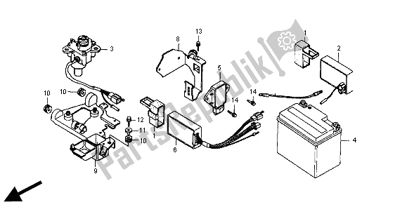 Tutte le parti per il Batteria del Honda NSR 125R 2000