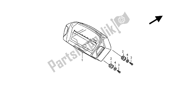 Tutte le parti per il Metro (kmh) del Honda NC 700X 2012