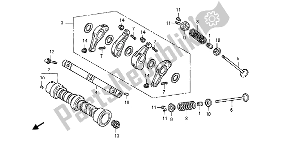 All parts for the Camshaft & Valve of the Honda NC 700 XA 2013