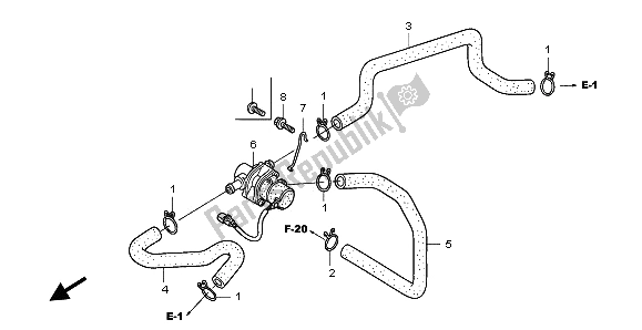 Toutes les pièces pour le Soupape De Commande D'injection D'air du Honda VTX 1800C 2002