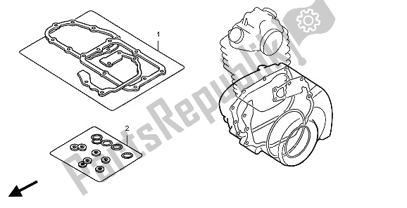 All parts for the Eop-2 Gasket Kit B of the Honda CRF 250X 2008