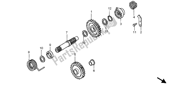 Todas las partes para Husillo De Arranque de Honda CR 500R 2000