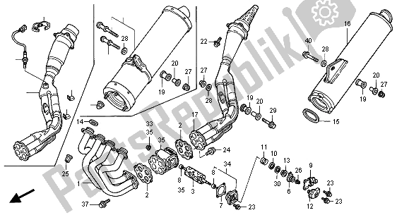 Wszystkie części do T? Umik Wydechowy Honda CBR 900 RR 2001