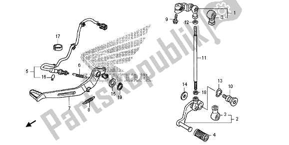 Tutte le parti per il Pedale del Honda VFR 1200X 2012