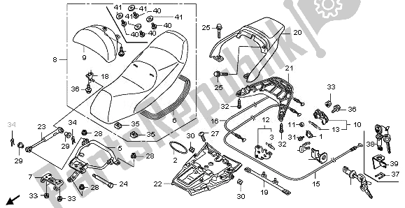 Todas las partes para Asiento de Honda FJS 400 2011