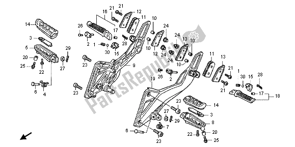 Wszystkie części do Krok Honda CB 600F Hornet 2012