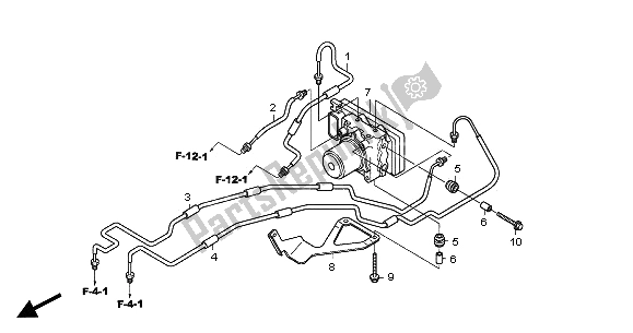 All parts for the Abs Modulator of the Honda CBF 600 SA 2005