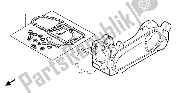 Tutte le parti per il Kit Di Guarnizioni Eop-2 B del Honda SH 125 2012