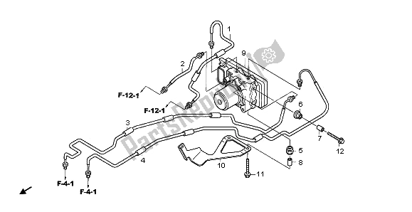 Tutte le parti per il Modulatore Abs del Honda CBF 600 NA 2006