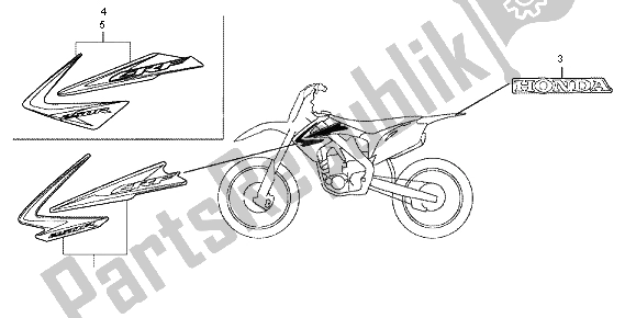 All parts for the Mark of the Honda CRF 250R 2012