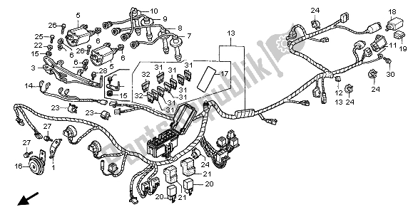 Todas las partes para Arnés De Cables de Honda CBR 1000F 1997