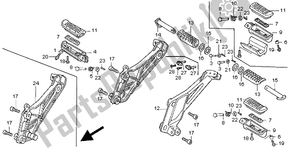 Todas las partes para Paso de Honda CB 500 1998