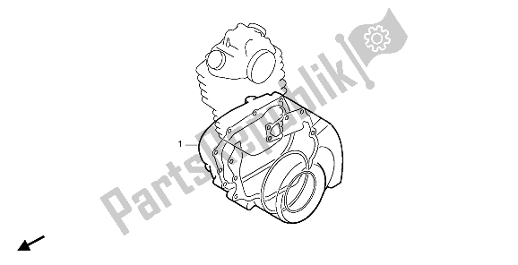All parts for the Eop-2 Gasket Kit B of the Honda XR 600R 1989
