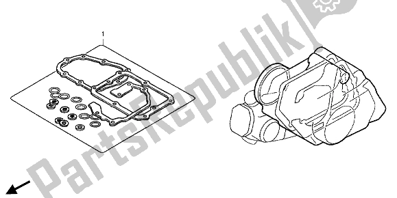 Alle onderdelen voor de Eop-2 Pakkingset B van de Honda CRF 50F 2012