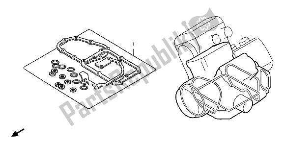 Tutte le parti per il Kit Di Guarnizioni Eop-2 B del Honda VF 750C 1993