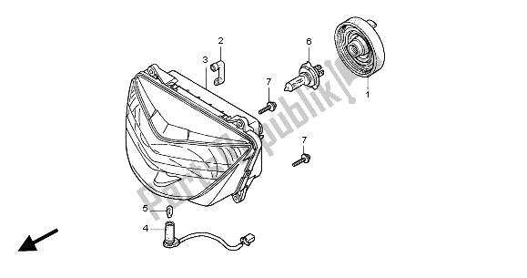 Todas las partes para Faro (reino Unido) de Honda CB 600F2 Hornet 2002