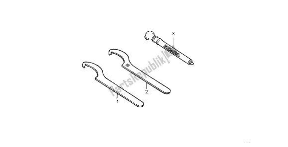 Todas las partes para Llave Fop-2 de Honda XR 250R 1995