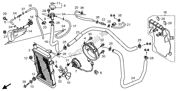 Tutte le parti per il Termosifone del Honda FJS 400D 2009
