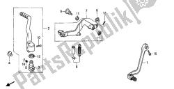 cambiare pedale e pedale del freno e avviare il braccio del motorino di avviamento